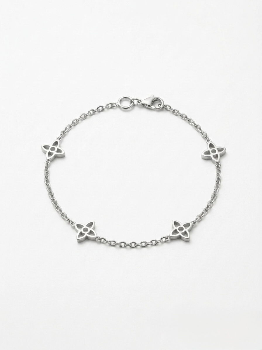 L'Aura — bracelet en acier inoxydable, motif ANCLAIR